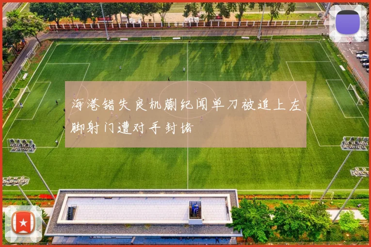 海港错失良机蒯纪闻单刀被追上左脚射门遭对手封堵